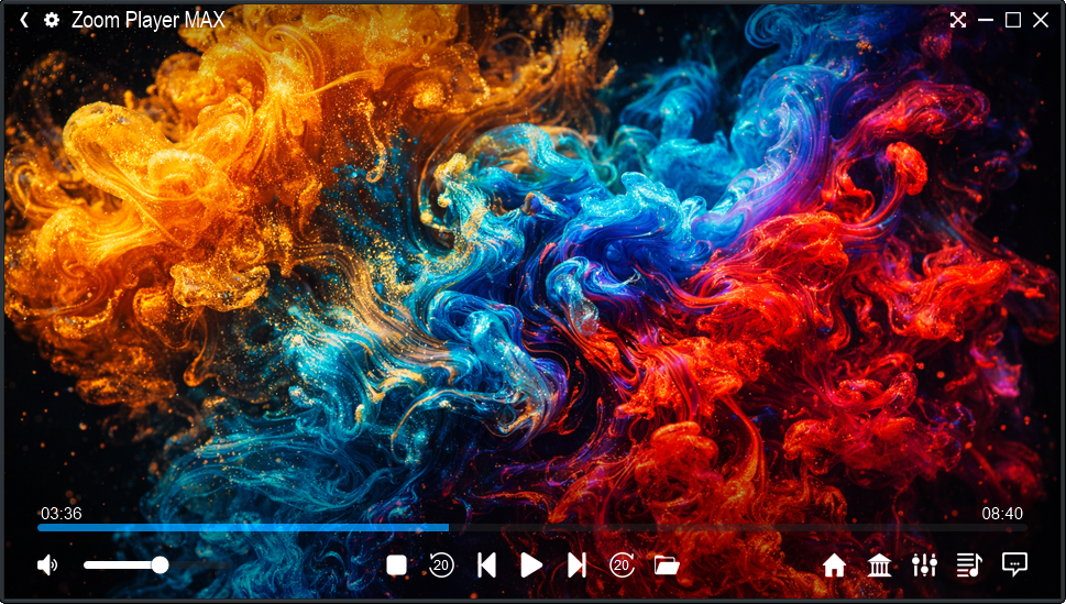 Zoom Player - Modern user interface