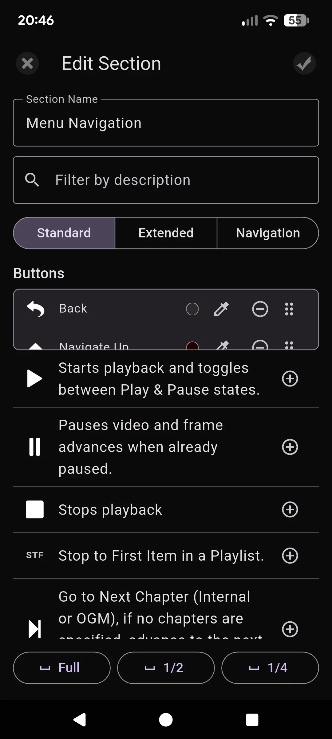 Zoom Player Remote - Layout Editor